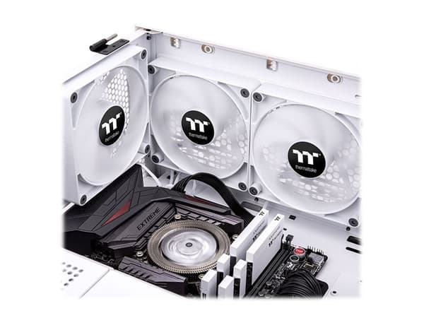 Thermaltake CT140 - Kabinettvifte - 140 mm - hvit (en pakke 2) Hvit