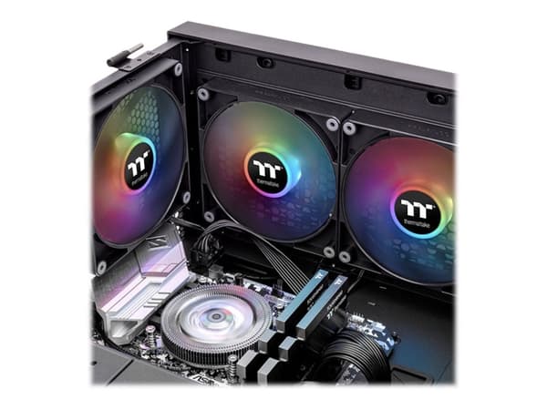 Thermaltake CT140 ARGB Sync - Lådfläkt - 140 mm - svart (paket om 2) Svart