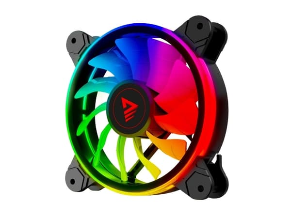 Savio FAN-01 4-pack 120mm ARGB fan including controller and remote control, Fan, 12 cm, 1200 RPM, 25 sone, Svart
