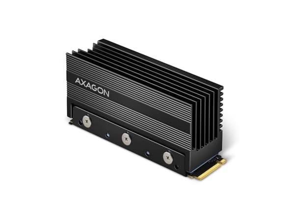 AXAGON CLR-M2XL passiivinen - M.2 SSD, 2280 - Alumiininen lämpölevy jäähdytysripojen kanssa