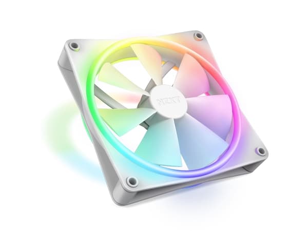 NZXT F Series F140 RGB DUO - Innsats med vifte - 140 mm - hvit