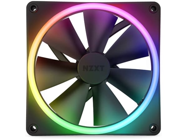 NZXT F Series F140 RGB DUO - Kabinettvifte - 140 mm - svart