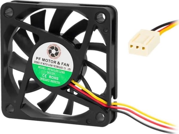 Blåsevifte 60x10mm 12V kuleformet