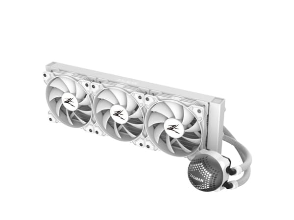 Zalman ALPHA36 White CPU Liquid Cooler 360mm Radiator 3 x 120 mm Fan ARGB pump Dual, All-in-one-nesteenjäähdytin, 12 cm, Valkoinen