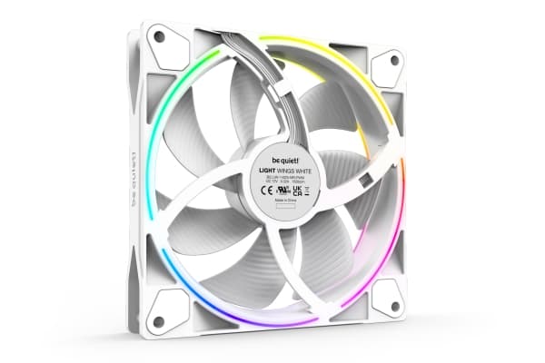 be quiet! Light Wings - Kabinettvifte - PWM - 140 mm - hvit (en pakke 3)