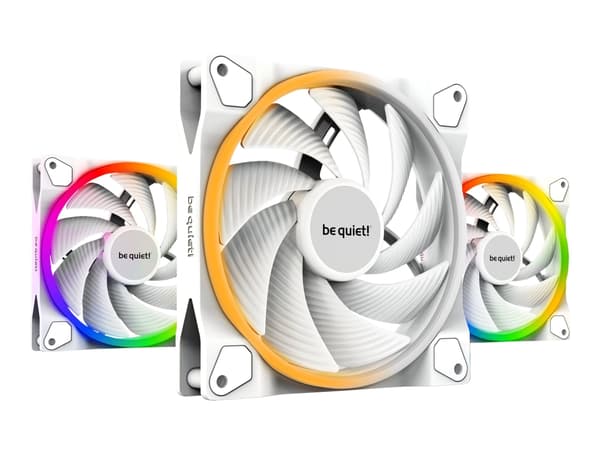 be quiet! Light Wings - Kabinettvifte - PWM - 140 mm - hvit (en pakke 3)