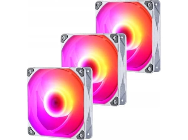 Phanteks M25 - Lådfläkt - 120 mm - vit (paket om 3) - för Phanteks; Eclipse; Enthoo; Evolv Shift