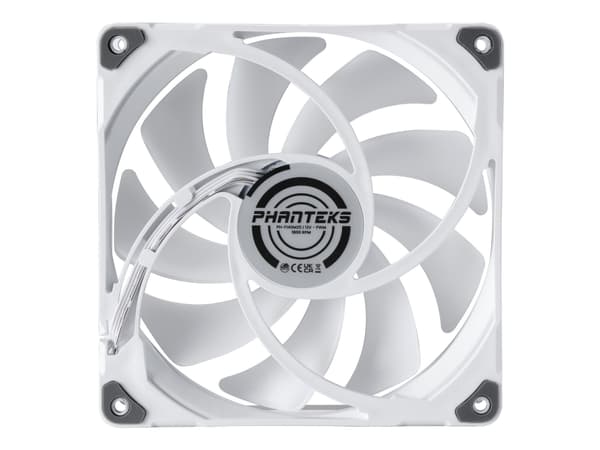 Phanteks PH-F140M25 - Lådfläkt - 140 mm - vit (paket om 3) Vit