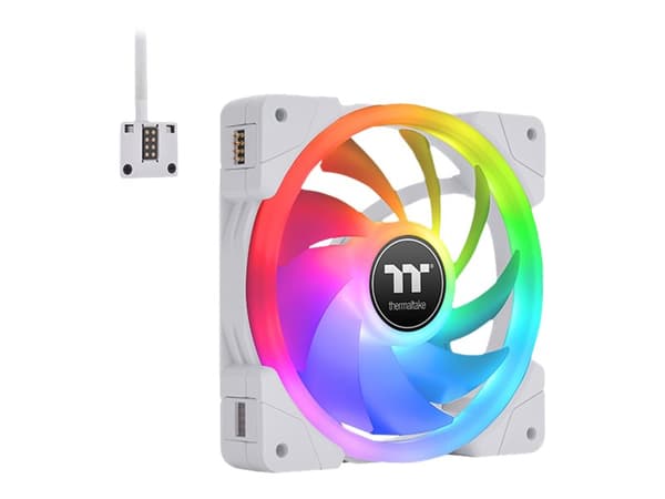 Thermaltake SWAFAN EX12 RGB - Premium Edition - kabinettvifte - 120 mm - hvit (en pakke 3)