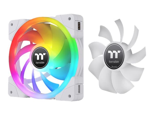 Thermaltake SWAFAN EX12 RGB - Premium Edition - kabinettvifte - 120 mm - hvit (en pakke 3) Hvit