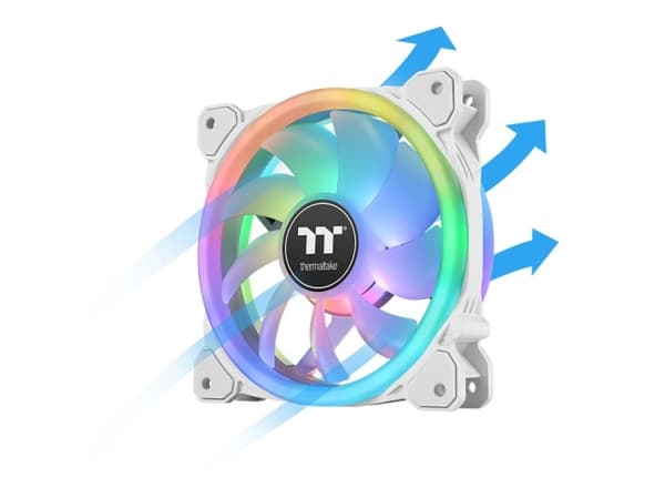 Thermaltake SWAFAN 14 RGB - Premium Edition - lådfläkt - 120 mm - vit (paket om 3)