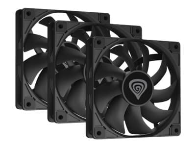 Genesis Oxal 120 - Kabinettvifte - 120 mm (en pakke 3) Sort