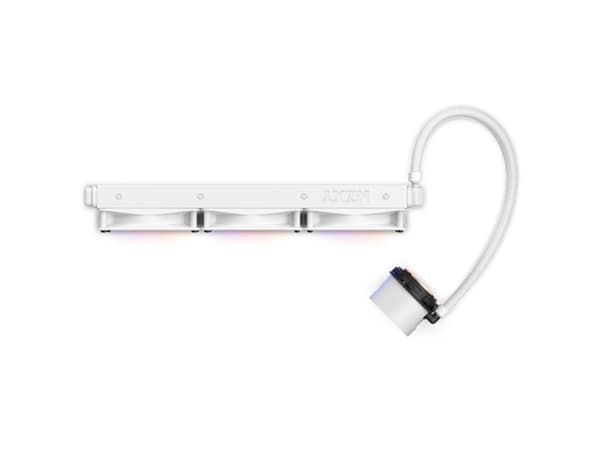 NZXT Kraken 360 RGB - Væskekjølesystem for prosessor - (for: LGA115x Socket, LGA1200, LGA1700, AM4, AM5, sTRX4, TR4) - kobber - 120 mm - matt hvit