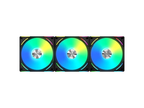 Lian Li UNI FAN - Lådfläkt - 120 mm - svart (paket om 3)