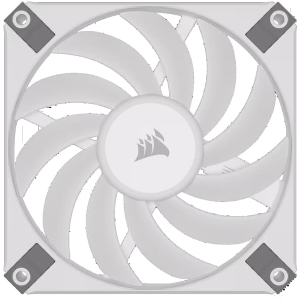 CORSAIR iCUE AF120 RGB SLIM - Kabinettvifte - 120 mm - hvit (en pakke 2)