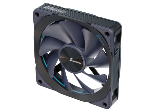 Seasonic MagFlow 3-Fan Kit, Vifte, 12 cm, 600 RPM, 2000 RPM, 63,33 cfm, Sort