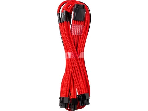 CableMod C-Series PRO ModMesh Sleeved 12VHPWR StealthSense - Strømkabelsett - rød