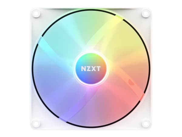 NZXT F Series F140 RGB - Kabinettvifte - 140 mm - matt hvit Hvit