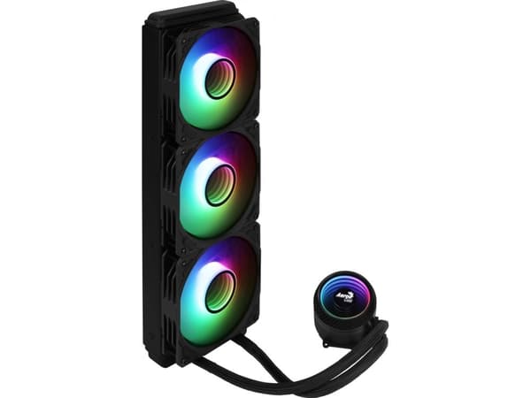 Aerocool Mirage L360, Alt-i-ett væskekjøler, Sort Sort