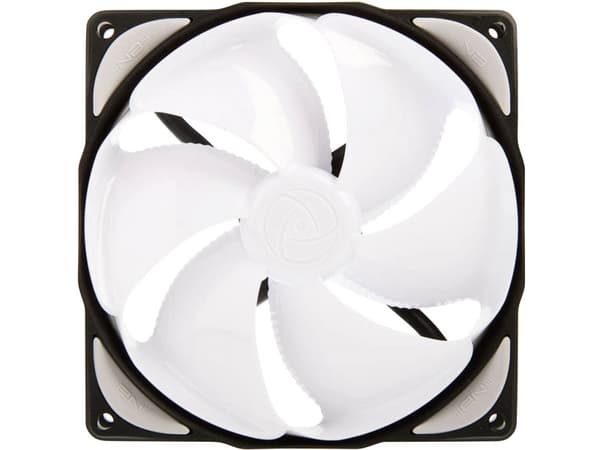 Noiseblocker eLoop B12-4, Vifte, 12 cm, 2400 RPM, 34,3 dB, 150,3 m³/t, Hvit