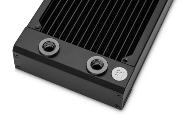 EK Water Blocks 3831109892053, Radiator, Aluminium, Messing, Kopper, Rustfritt stål, Sort, 1/4", 1 stang, 130 mm