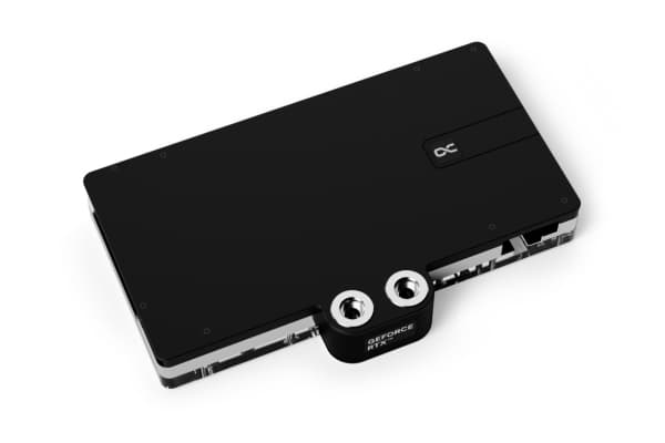 Alphacool 13481, Vannblokk + Bakplate, Akryl, Aluminium, Kromfarget, Kobber (Cu), Kromfarget, Gjennomsiktig, Sort, 3-Pin JST, 1/4", Grafikkort