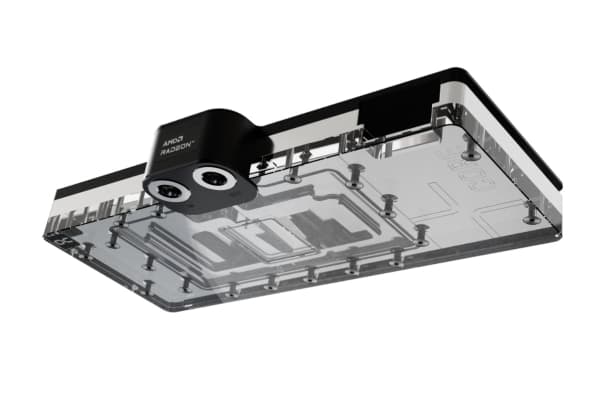 Alphacool 13545, Vattenblock + bakre platta, Akryl, Gjuten aluminium, Krom, Koppar, Krom, Transparent, Svart, 3-Pin JST, 1/4", Grafikkort