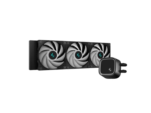 Deepcool LE720 - Processorkylare - Elementstorlek: 360 mm - (för: LGA1155, LGA1150, LGA1151, AM4, LGA1200, LGA1700, AM5) - koppar - 120 mm - svart