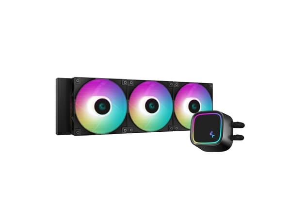 Deepcool LE720 - Processorkylare - Elementstorlek: 360 mm - (för: LGA1155, LGA1150, LGA1151, AM4, LGA1200, LGA1700, AM5) - koppar - 120 mm - svart