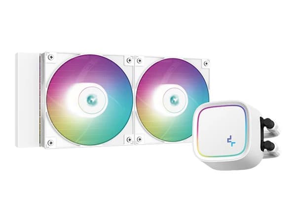 DeepCool LE520 WH, All-in-one-nesteenjäähdytin, 12 cm, 85,85 cfm, Valkoinen Valkoinen