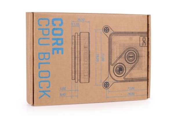 Alphacool 13445, Vattenblock, mässing, Koppar, Vit, 1/4", 60 ° C, 0,8 Bar