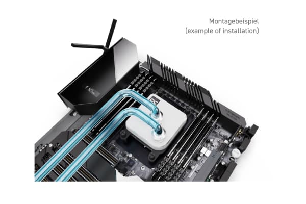 Alphacool 13445, Vattenblock, mässing, Koppar, Vit, 1/4", 60 ° C, 0,8 Bar