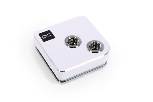 Alphacool 13445, Vattenblock, mässing, Koppar, Vit, 1/4", 60 ° C, 0,8 Bar