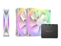 Miniatyrbild 1 av 5: NZXT F Series F120 RGB DUO Triple Pack - Lådfläkt - 120 mm - vit