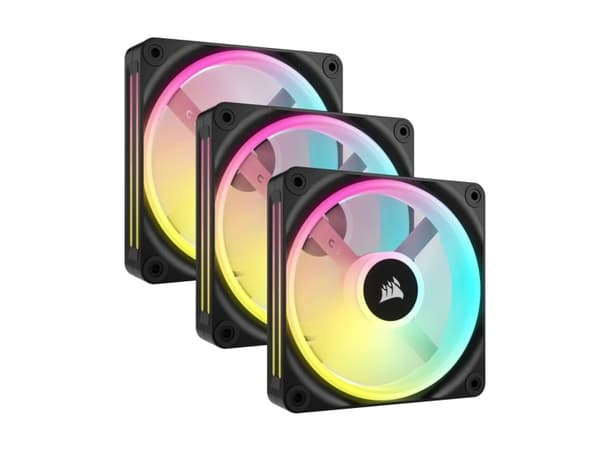 CORSAIR | iCUE LINK QX120 RGB - Innsats med vifte - 120 mm - svart (pakke med 3)