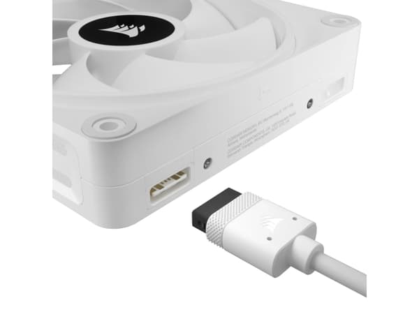 CORSAIR iCUE LINK QX120 RGB - Kabinettvifte - med temperatursensor - 120 mm - hvit (en pakke 3)