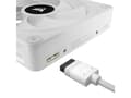 Miniatyrbilde 4 av 5: CORSAIR iCUE LINK QX120 RGB - Kabinettvifte - med temperatursensor - 120 mm - hvit (en pakke 3)
