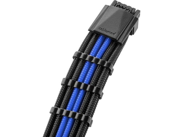 CableMod C-Series PRO ModMesh Sleeved 12VHPWR StealthSense - Strømkabelsett - svart/blå