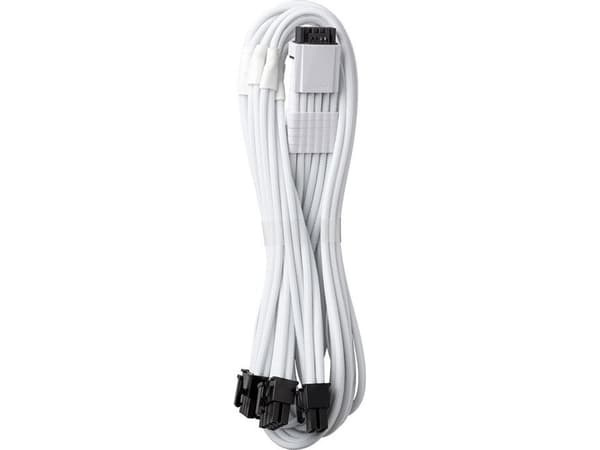 CableMod C-Series Pro ModMesh 12VHPWR til 3x PCI-e-kabel for Corsair - 60 cm, hvit