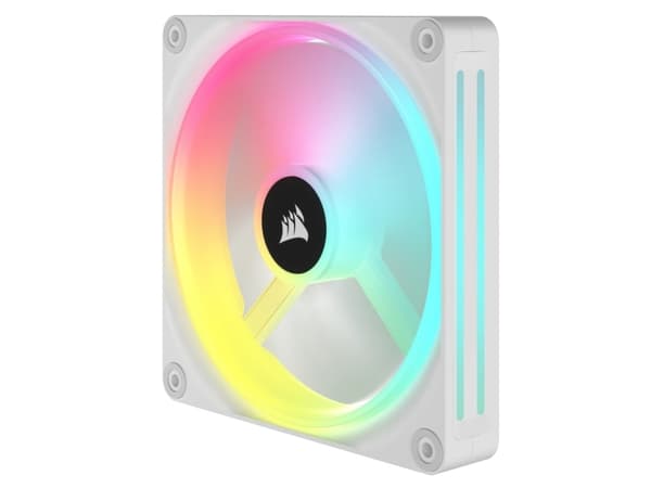 CORSAIR iCUE LINK QX140 RGB - Innsats med vifte - med temperatursensor - 140 mm - hvit