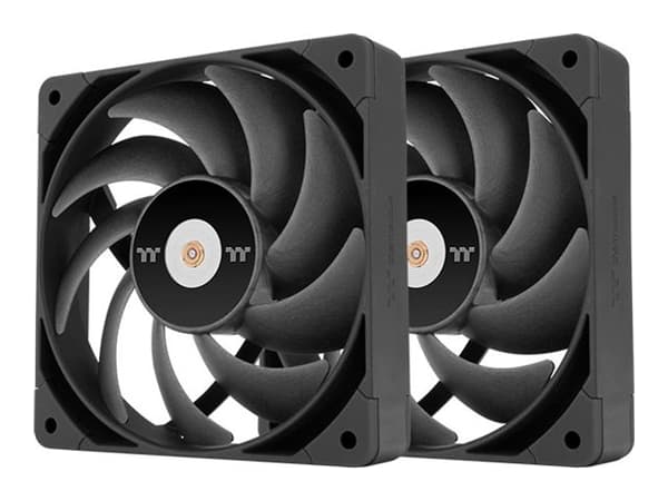 Thermaltake TOUGHFAN 14 Pro - Lådfläkt - high static pressure - 140 mm - svart (paket om 2) Svart