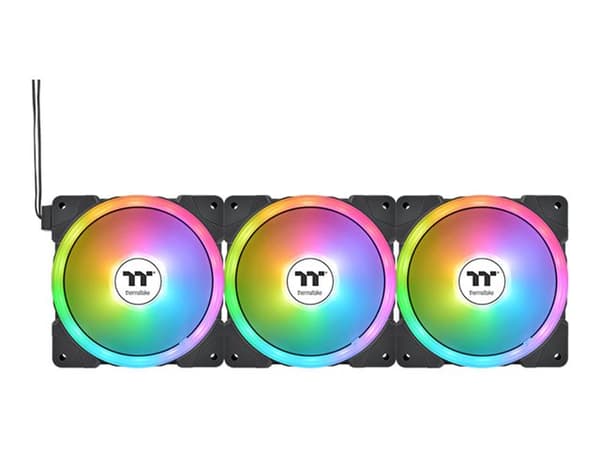 Thermaltake SWAFAN EX12 ARGB - Premium Edition - kabinettvifte - 120 mm - svart (en pakke 3)