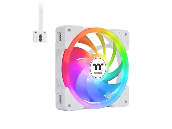 Thermaltake SWAFAN EX12 ARGB - Premium Edition - lådfläkt - 120 mm - vit (paket om 3)