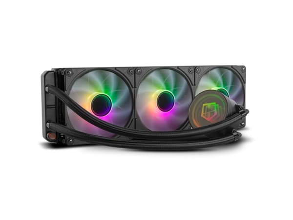 NOX Hummer NXHUMMERM360ARGB, Alt-i-ett væskekjøler, 12 cm, Sort Sort
