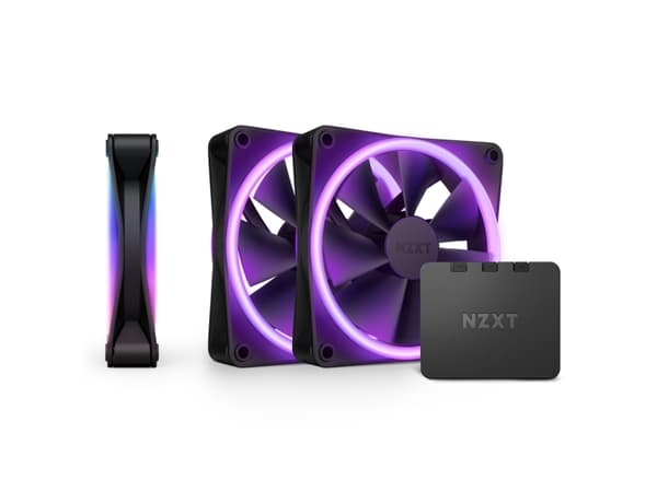 NZXT F Series F120 RGB DUO Triple Pack - Kabinettvifte - 120 mm - svart (en pakke 3)