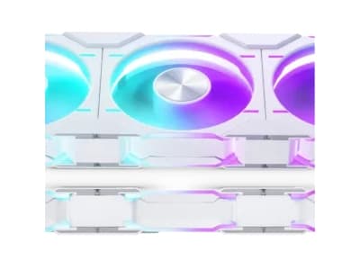 Phanteks PH-F120D30 - Kabinettvifte - revers - 120 mm - hvit (en pakke 3)