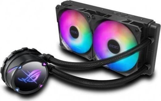 ASUS ROG Strix LC II 240 ARGB, Allt-i-ett vätskekylare, 12 cm, 80,95 cfm, 137,5 m³/h, Svart, Vit