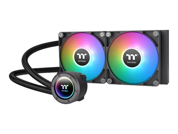 Thermaltake TH240 ARGB Sync V2 - Kylsystem med vätska till processorn - Elementstorlek: 240 mm - (för: LGA1156, AM2, AM2+, AM3, LGA1155, AM3+, LGA115 Svart