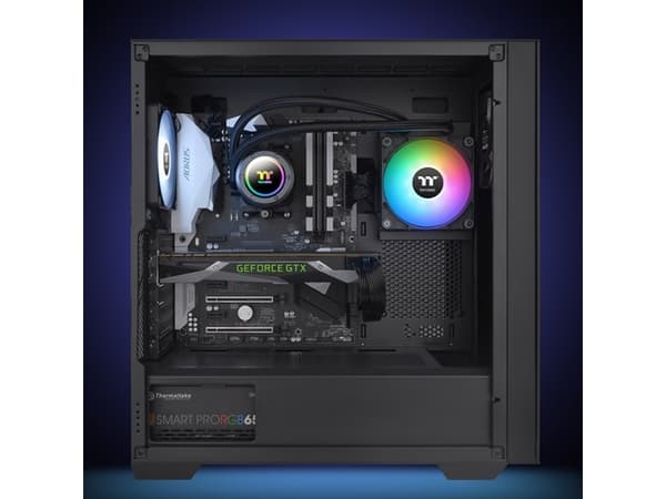 Thermaltake TH120 ARGB Sync V2 - Kylsystem med vätska till processorn - Elementstorlek: 120 mm - (för: LGA1156, AM2, AM2+, AM3, LGA1155, AM3+, LGA115