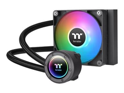 Thermaltake TH120 ARGB Sync V2 - Væskekjølesystem for prosessor - Radiatorstørrelse: 120 mm - (for: LGA1156, AM2, AM2+, AM3, LGA1155, AM3+, LGA1150, Sort